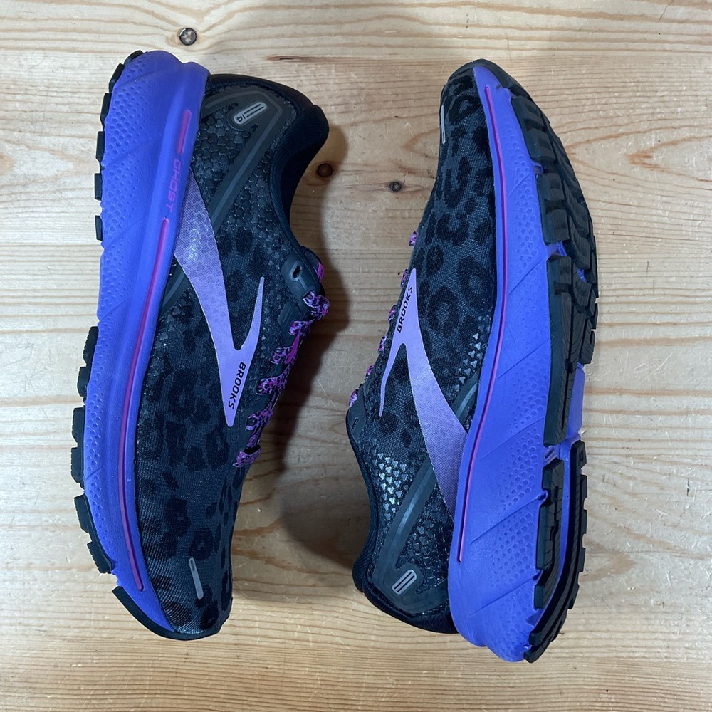 Brooks Ghost 14 Running Shoes Women’s 7 B Electric Cheetah Purple 120356-1B-098 - Picture 6 of 9